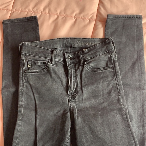 Shaping & denim skinny black jeans - Picture 2 of 7